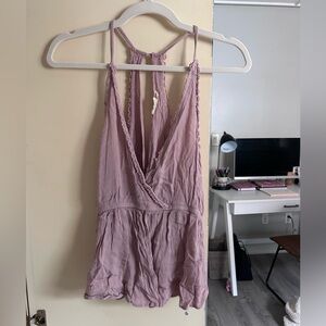 PacSun LA Hearts Pink Flowy Top